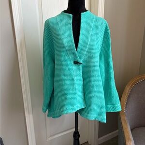 Elegant Turquoise Tunic Top